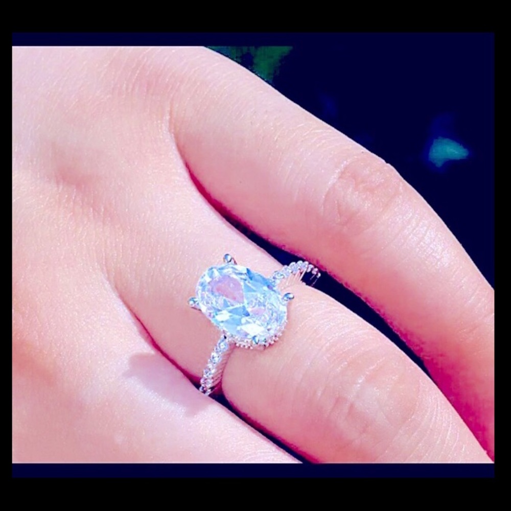 💍 New Simulated 💎 Sterling Silver Zirconia👰🏼💍 - Picture 3 of 8
